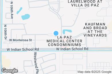 Map image of the property - 10321 W Monterosa Ave