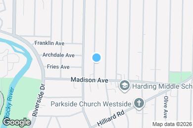 Map image of the property - 1645 Cordova Ave