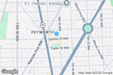 Map image of the property - 811 Upshur St NW