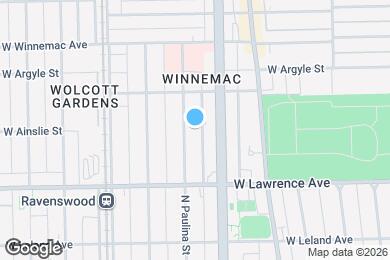 Map image of the property - 4857 N Paulina St