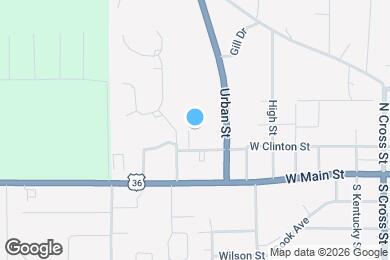 Map image of the property - 908 W Clinton St