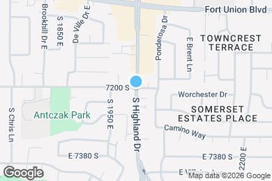 Map image of the property - 7200 S Highland Dr