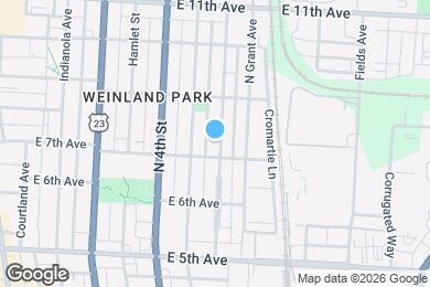 Map image of the property - 1315 N 6th St