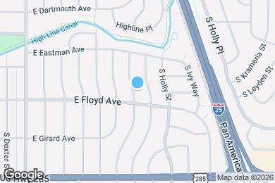 Map image of the property - 3201 S Holly St