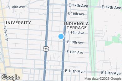 Map image of the property - 302 E 13th Ave