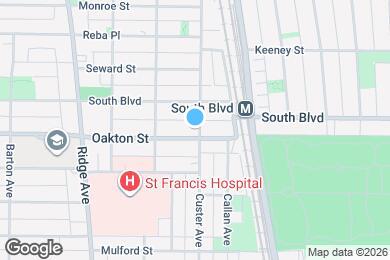 Map image of the property - 701 Oakton St