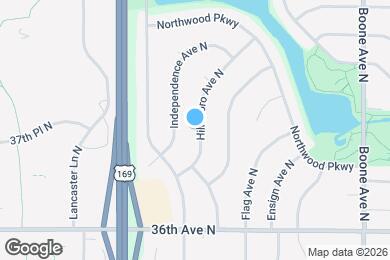 Map image of the property - 3733 Hillsboro Ave N