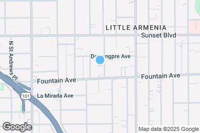 Map image of the property - 1327 N Kingsley Dr