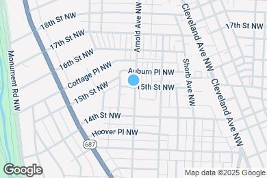 Map image of the property - 1200 15th St NW