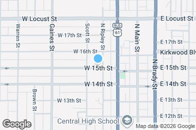 Map image of the property - 408 W 15th St