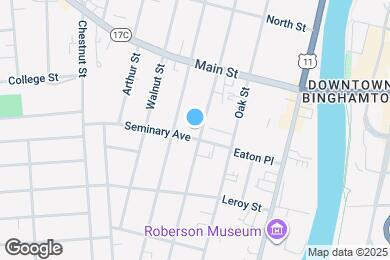 Map image of the property - 18 Seminary Ave