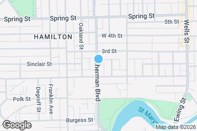 Map image of the property - 1226 Sherman Blvd