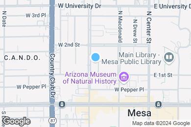 Map image of the property - Metro at Downtown Mesa