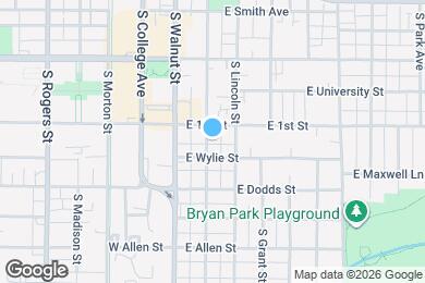 Map image of the property - 609 S Washington St