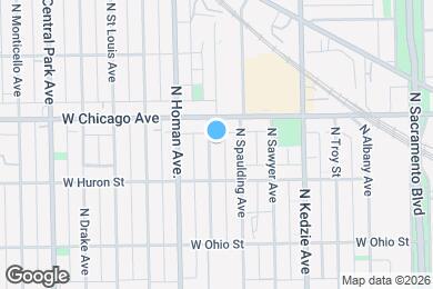 Map image of the property - 735 N Christiana Ave