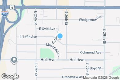 Map image of the property - 2564 E Tiffin Ave