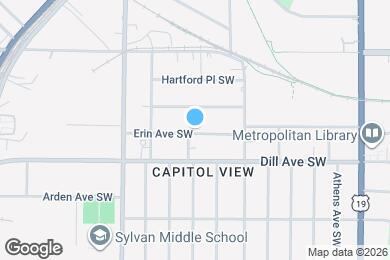 Map image of the property - 825 Erin Ave SW