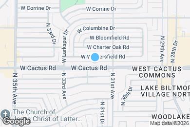 Map image of the property - 3136 W Cactus Rd