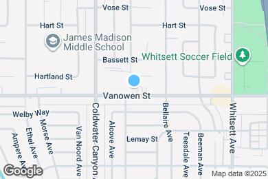 Map image of the property - 12755 Vanowen St