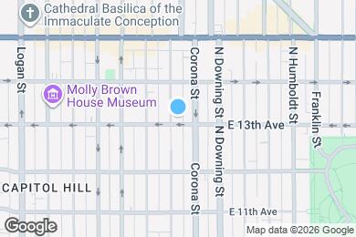 Map image of the property - 1300 N Ogden St