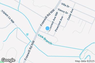 Map image of the property - 3210 Brookside Dr NW