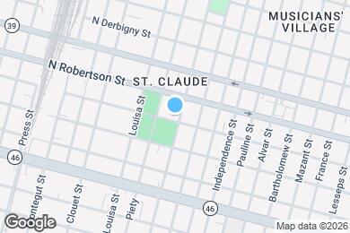 Map image of the property - 1404 Desire St