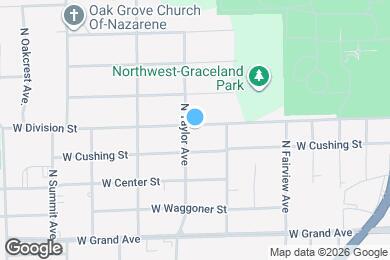 Map image of the property - 1556 N Taylor Ave
