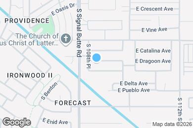 Map image of the property - 10845 E Dragoon Ave