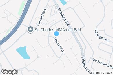 Map image of the property - 1813 Highcrest Dr