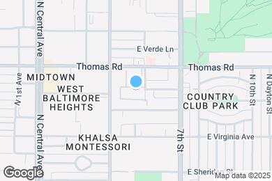 Map image of the property - 351 E Thomas Rd