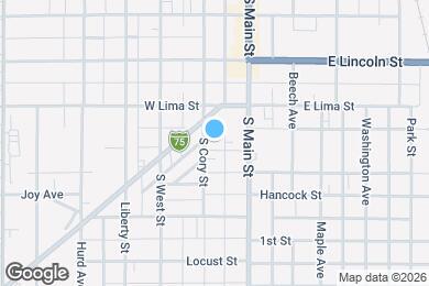 Map image of the property - 833 S Cory St