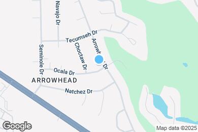 Map image of the property - 201 Arrowhead Dr