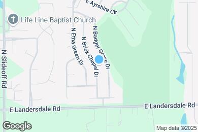 Map image of the property - 13193 N Brick Chapel Dr