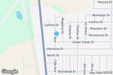 Map image of the property - 3613 10th Ave