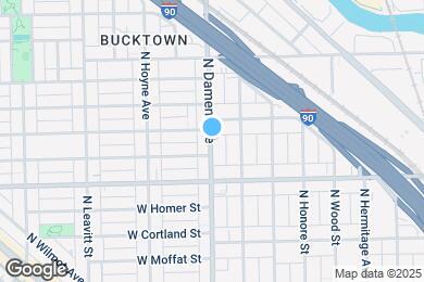 Map image of the property - 2045 N Damen Ave