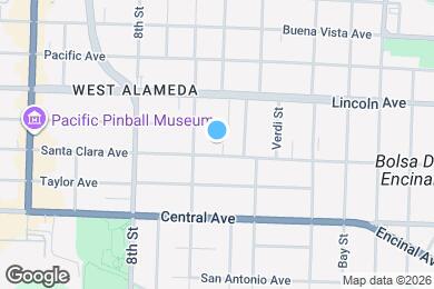 Map image of the property - 919 Santa Clara Ave