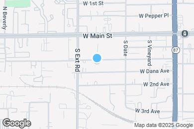 Map image of the property - 713 W 1st Ave