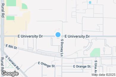 Map image of the property - 1275 E University Dr