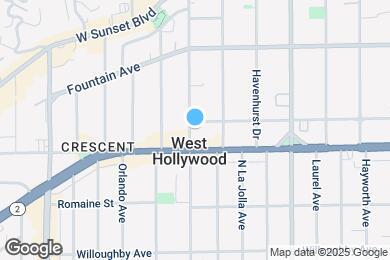 Map image of the property - 1114 N Sweetzer Ave