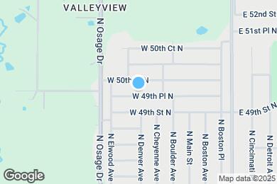 Map image of the property - 147 W 49th Pl N