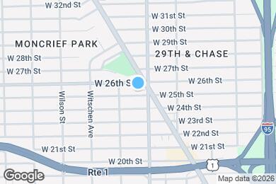 Map image of the property - 1325 W 25th St