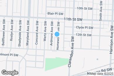 Map image of the property - 1217 Homewood Ave SW