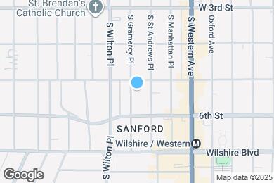 Map image of the property - 514 S Gramercy Pl