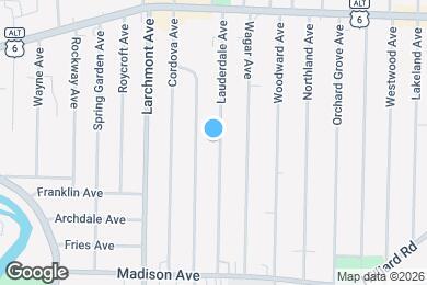 Map image of the property - 1538 Lauderdale Ave