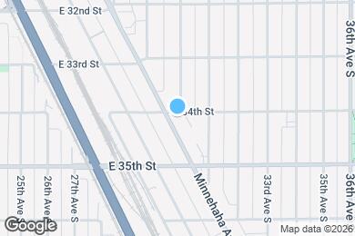 Map image of the property - 3405 Minnehaha Ave