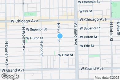 Map image of the property - 651 N Paulina St