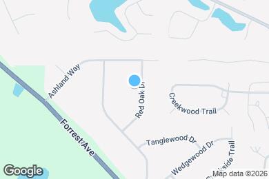 Map image of the property - 135 Red Oak Dr