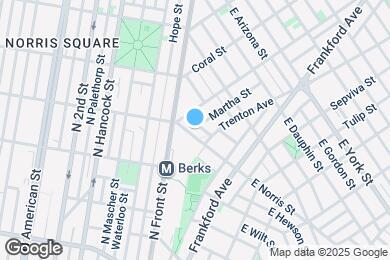 Map image of the property - 2125 E Norris St