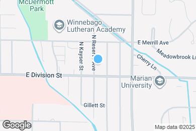 Map image of the property - 25 N Reserve Ave