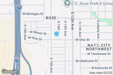 Map image of the property - 4580 S 14th Ave